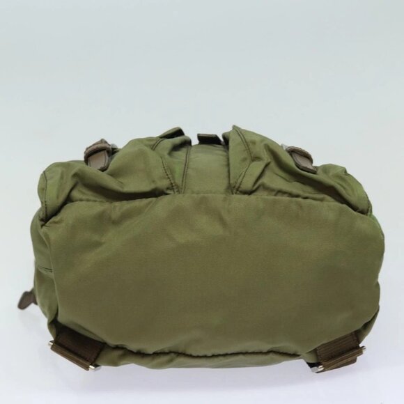 PRADA Shoulder Bag Nylon Khaki Auth 78808 main image 9